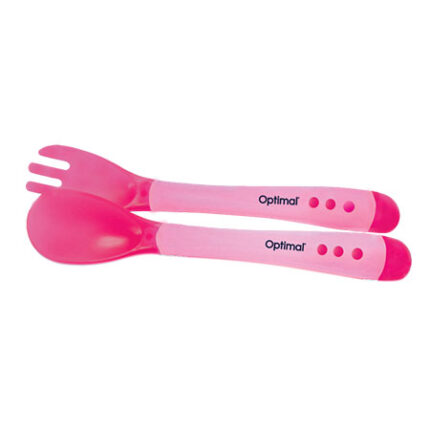 Flexible Silicone Spoon & Fork (4m+)