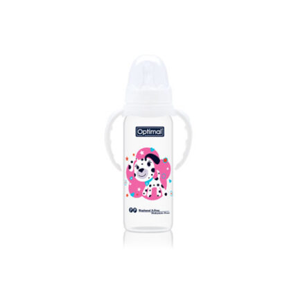 Narrow Neck Feeding Bottle With Handle 240 ML