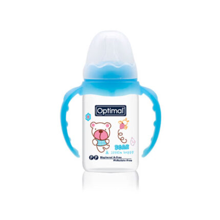 Narrow Neck Feeding Bottle With Handle 140 ML