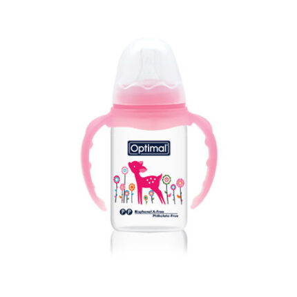 Narrow Neck Feeding Bottle With Handle 140 ML